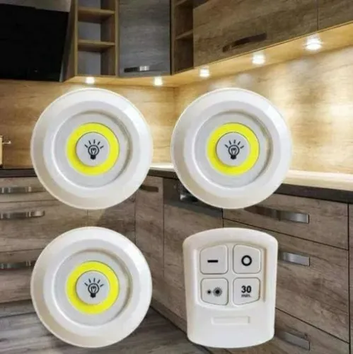 Kit 3 Lâmpadas Luminária Spot Branco