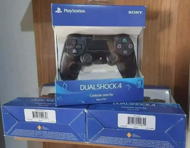 controle ps4 preto novo lacrado original nota fiscal e garantia