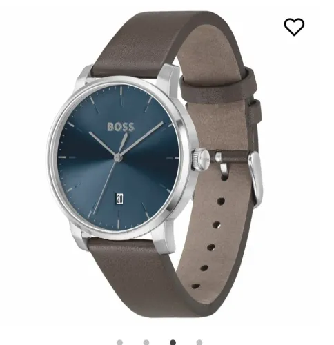 Relógio Boss Masculino Couro Marrom 