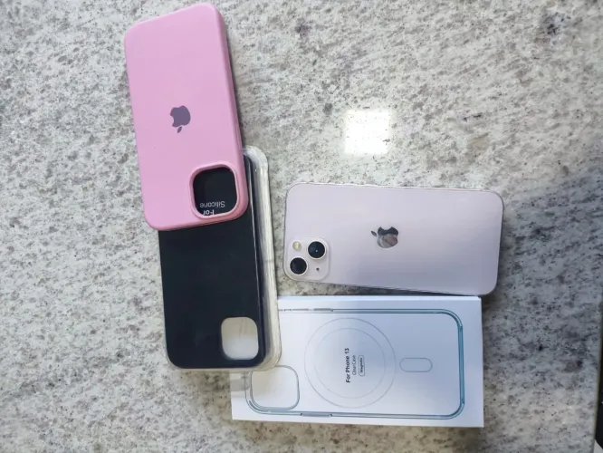iphone 13 original de fábrica / 3 capinhas / 1 película 