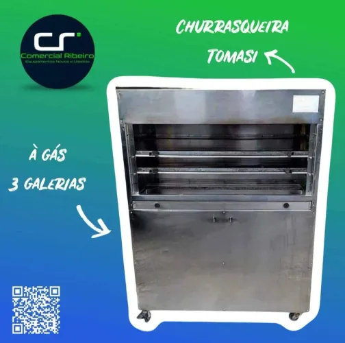 Churrasqueira Industrial a Gás Tomasi para espetos