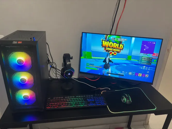PC Gamer Completo - Ryzen 5 4600G | 16GB RAM | Monitor 27" 144Hz