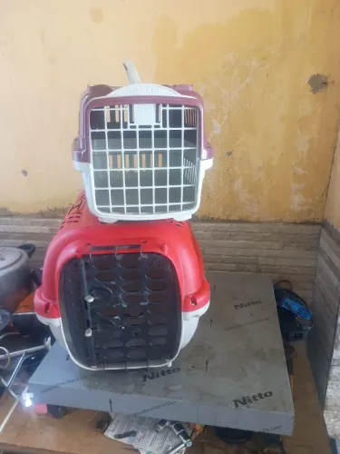 Caixa de transporte Pet, número 0 e número 2.<br>Retirada bairro xangrila.<br>60$ as Duas
