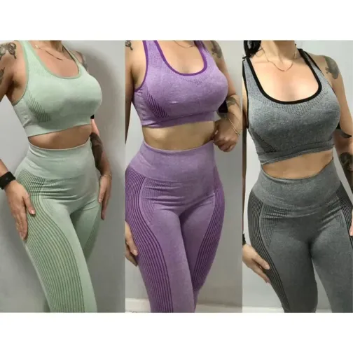 Conjunto Academia Feminino Levanta Bumbum Short e Top