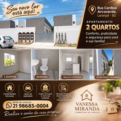 Apartamento 2 quartos no Laranjal