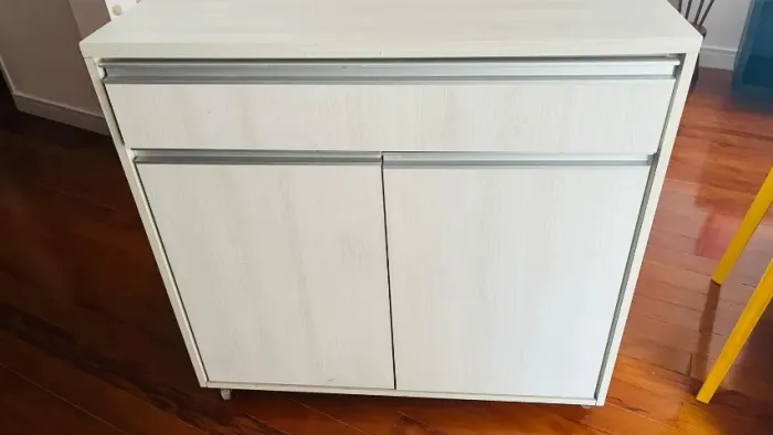 Sapateira com gavetas e rodinhas MDF - Feito em Marcenaria 