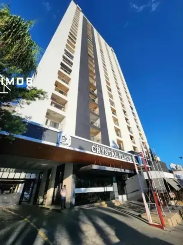 Cristal Place - Flat, lazer, varanda, 1 vaga de garagem no Setor Pedro Ludovico