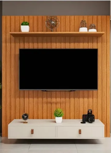 Painel ripado para TV