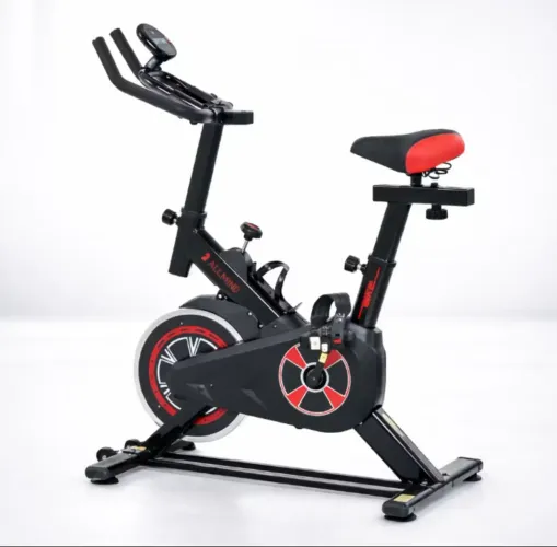 Bike Ergométrica 8kg Fitness Treino musculação Academia 120kg com Painel Digital