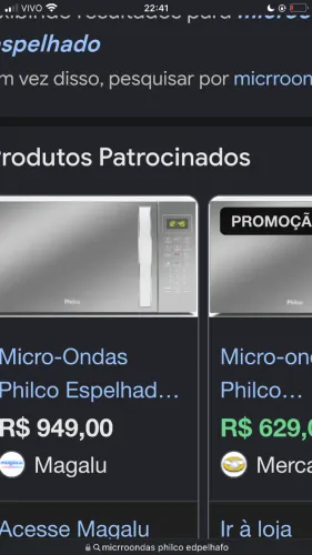 Micro ondas Philco