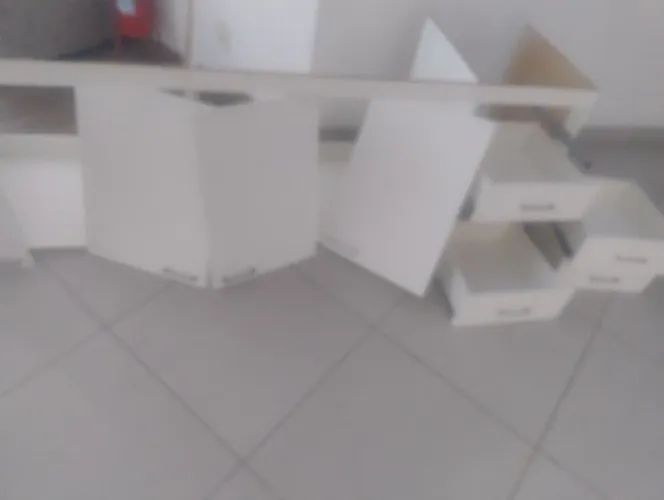 ARMARIO DE PIA DE COZINHA COM 4 GAVETAS BRANCO 