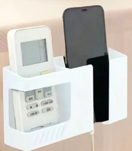 Suporte pra carregar celular e controle de tv