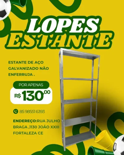 ESTANTE DE AÇO GALVANIZADO DIRETO DA FÁBRICA
