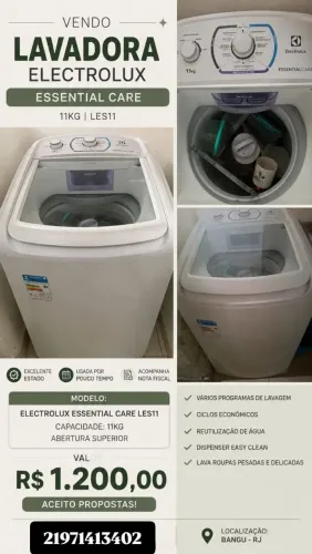 Máquina de Lavar Eletrolux