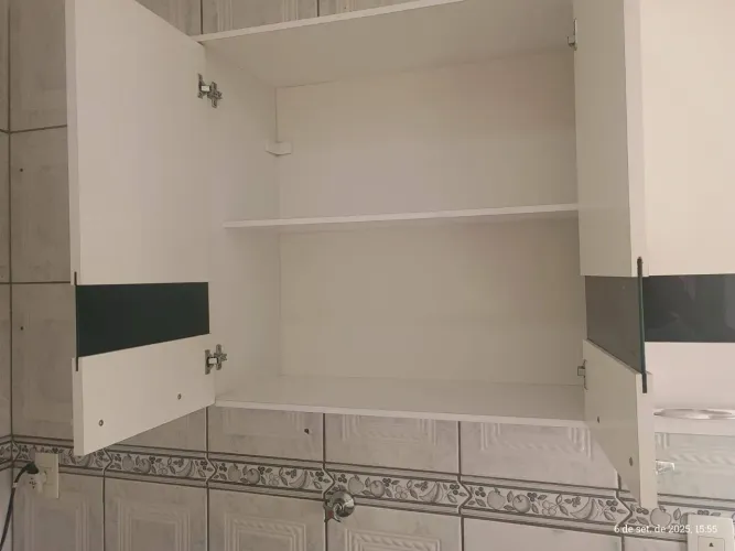 Armário cozinha superior 3 portas branco