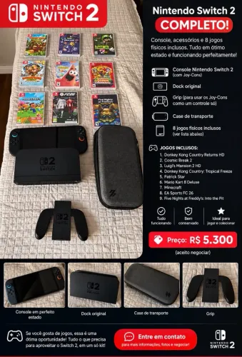 NINTENDO SWITCH 2 - PRA VENDER RÁPIDO