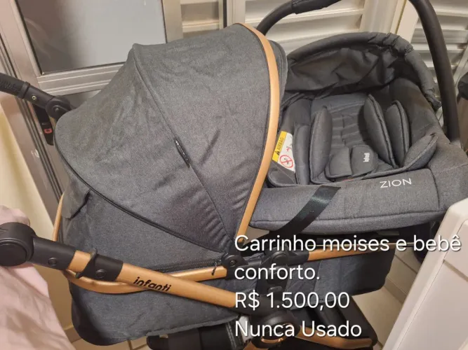 Carrinho Infanty - Moisés e Bebê conforto -- NUNCA USADOr no local - parcelo 5x no cartão!
