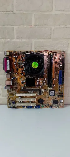 placa-mãe ASUS K8V-MX c/ Processador, Memória e Cooler  (Leia a descrição abaixo)