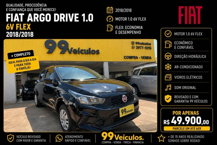 Fiat Argo Drive 1.0 6V Flex 2018