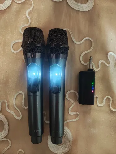 Microfone Duplo Sem Fio - Recarregável 