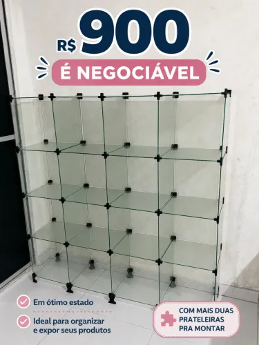 Prateleira de vidro