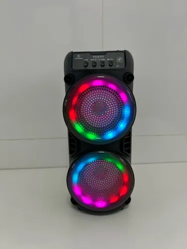 Caixa de Som Bluetooth com LED RGB e Rádio FM