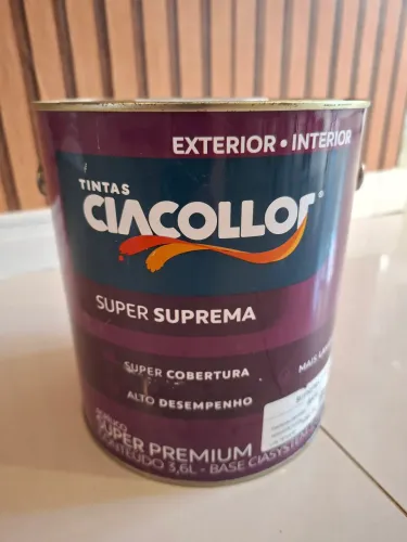 Tinta acrílica Fosca preto absoluto. 3.24l