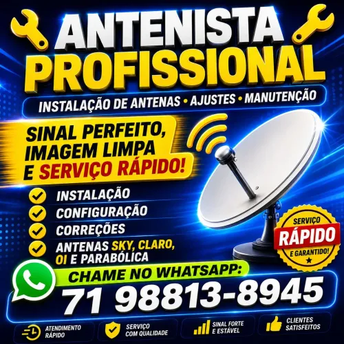 INSTALAÇÃO DE ANTENAS CAMAÇARI