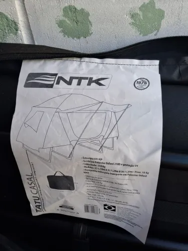 Vendo barraca suspensa  NTK Náutica tatu casal 4 em 1, cor preta, novace bolsa p/transport