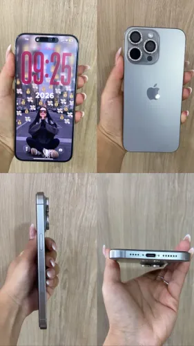 iPhone 15 pro max natural titanium 256gb zerado, valor a negociar!!!