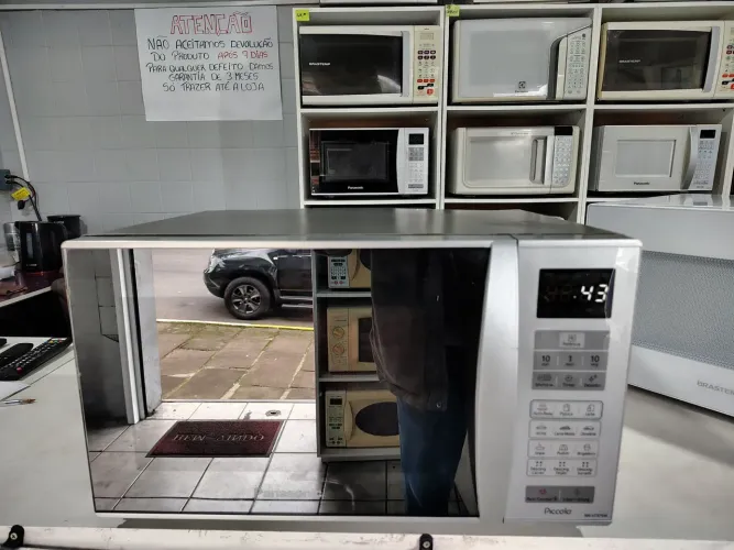 Microondas Panasonic 30 Litros Espelhado 220 volts com Garantia 