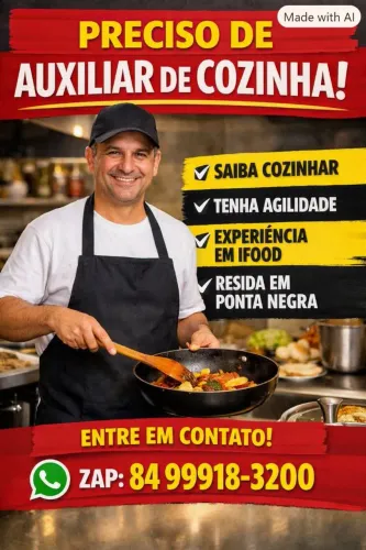 Vagas de auxiliar de cozinha