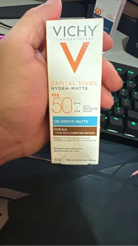 Protetor solar facial capital soleil Hydra mate FPS 50