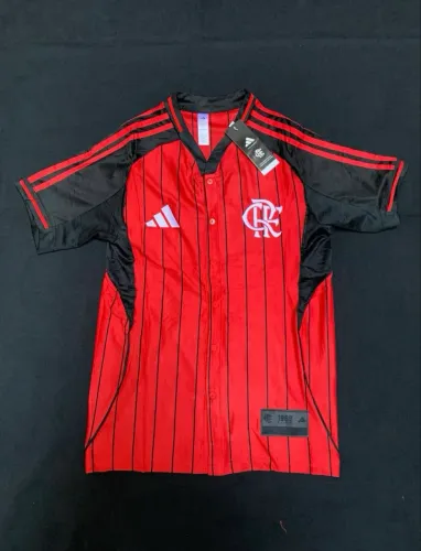 Camisa Flamengo US Pack Adidas - Estilo Beisebol