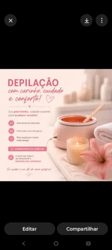 DEPILAÇÃO FEMININA 