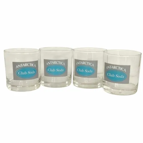 4 Copos Antarctica Club Soda - Original Anos 80