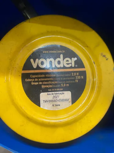 TALHA MANUAL VONDER 2 TONELADAS - 5 METROS