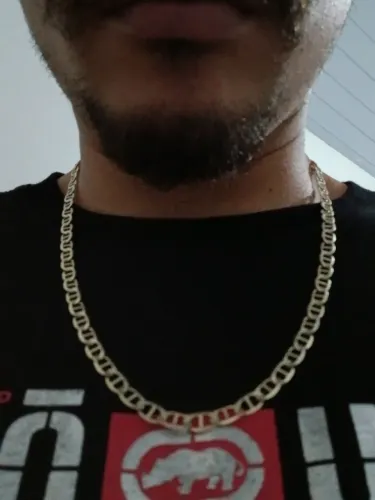 Cordão de prata maciça 925 legítima 