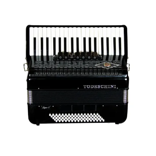 Acordeon Todeschini 37 Teclas 80 Baixos Preto YW870 c/ Bag