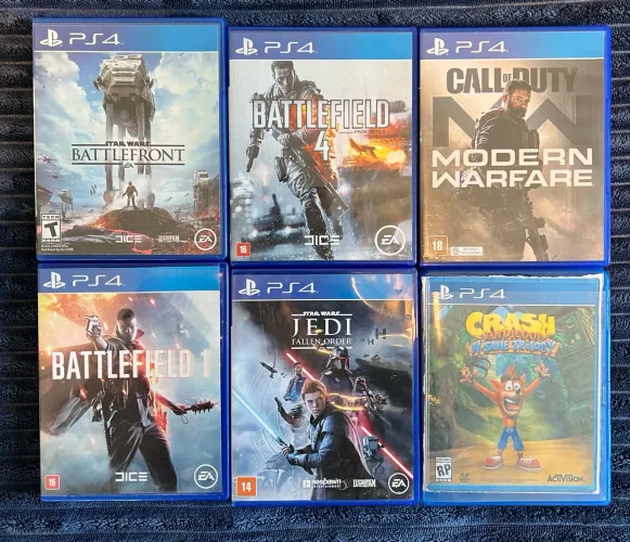 BOX 6 jogos originais Playstation 4 (PS4) (Físico)