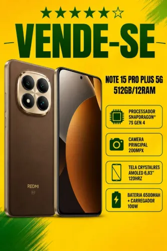 Redimi Note 15 Pro plus 5g, 512 GM, 12 Ram