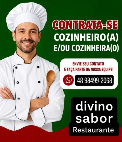 Contrata-se cozinheira-cozinreiro