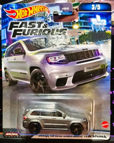 Velozes e Furiosos Hot Wheels Premium - Jeep Grand Cherokee Trackhawk Fast and Furious