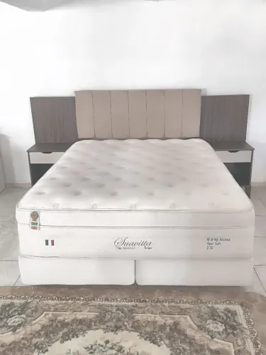 CAMA BOX + COLCHÃO SUAVITTA + CABECEIRA + CRIADOS-MUDOS