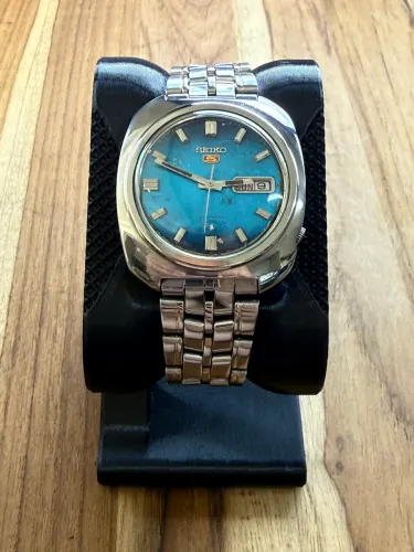 Relógio Seiko 5 Turtle Blue 6106-7720 - 1974