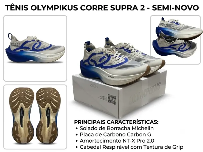 Tênis olympikus corre supra 2 semi novo