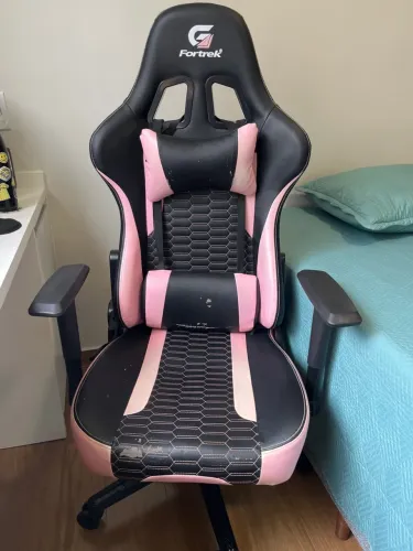 Cadeira Gamer Fortrek Preta e Rosa