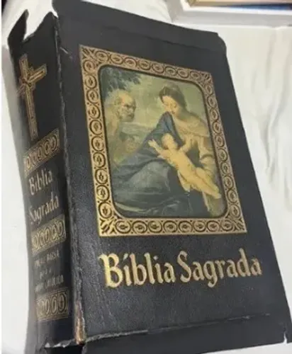 Livro Bíblia Sagrada Edição Barsa - Capa Couro Sintético