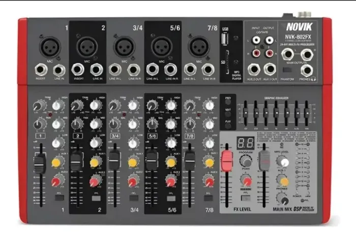 Mesa de Som Novik NVK-802 FX