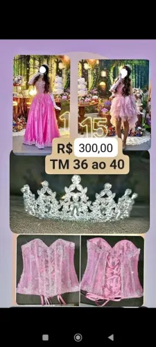 Conjunto debutante 5 peças